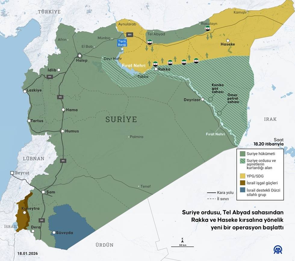 Suriye ordusu, Tel Abyad sahasından Rakka ve Haseke kırsalına yönelik yeni bir operasyon başlattı 1